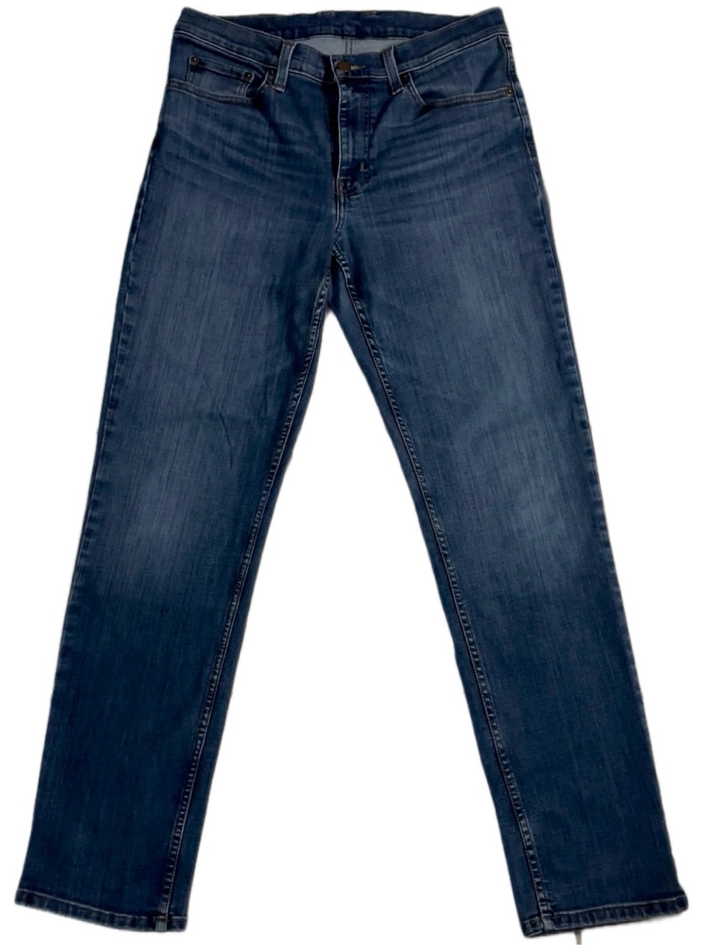 L.L. Bean Men's Beanflex Slim Straight Dark Wash Dark Blue Jeans Size 32 32